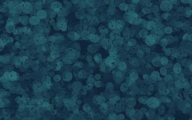 Cell culture field in deep blue tones